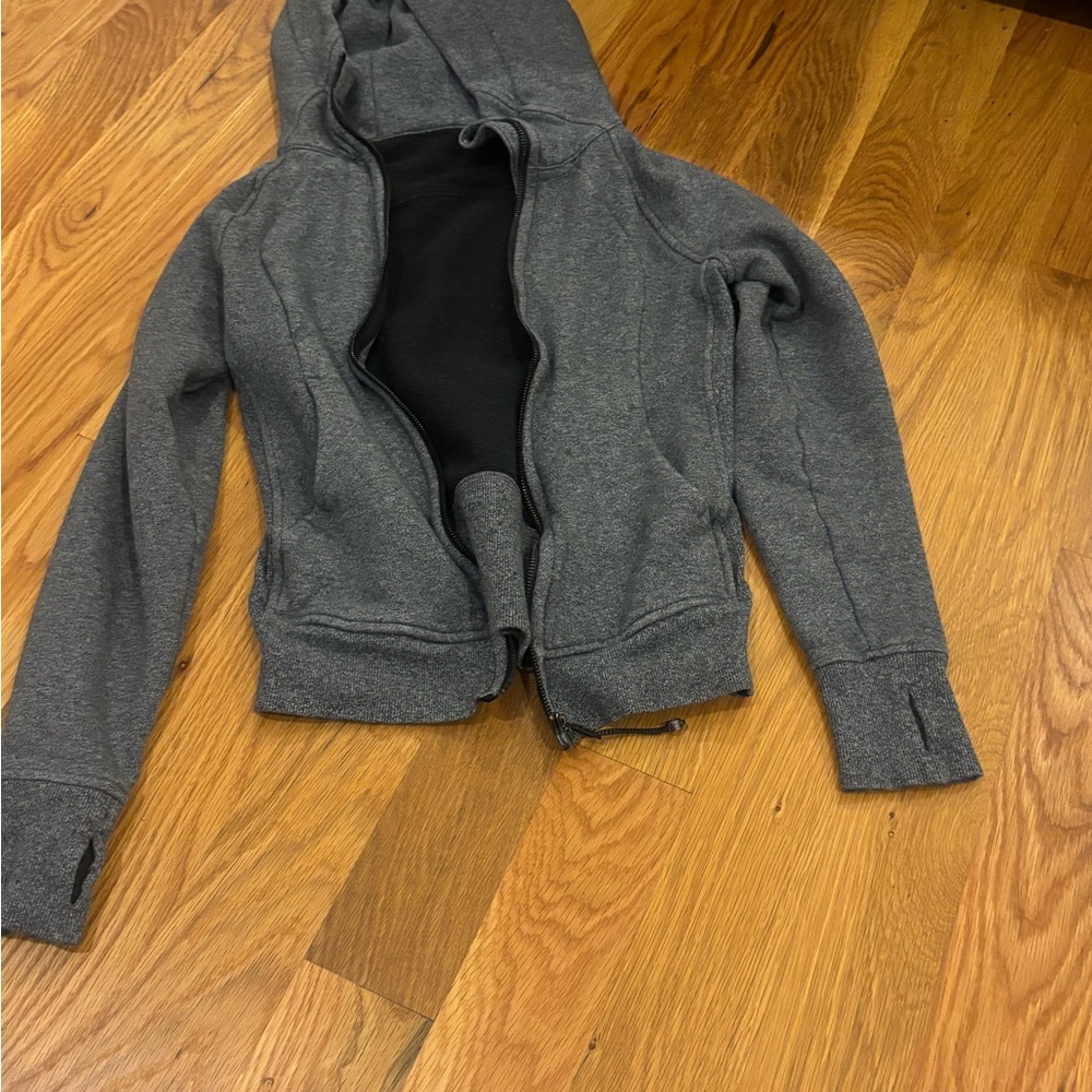 Gray Zip-Up Hoodie